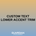 Custom Text Front Lower Accent Trim for Polaris Slingshot (2015-2024) | Aftermarket Compatible | Powder Coated