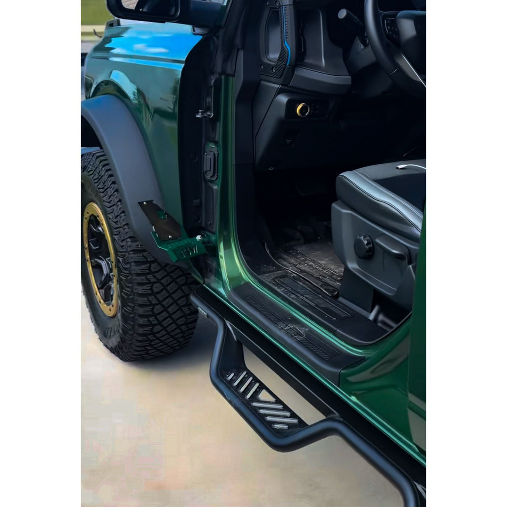 Custom Foot Pegs Compatible with Ford Bronco | Personalized Door-Off Foot Rests | Steel Powder Coated Accessories | Custom Design