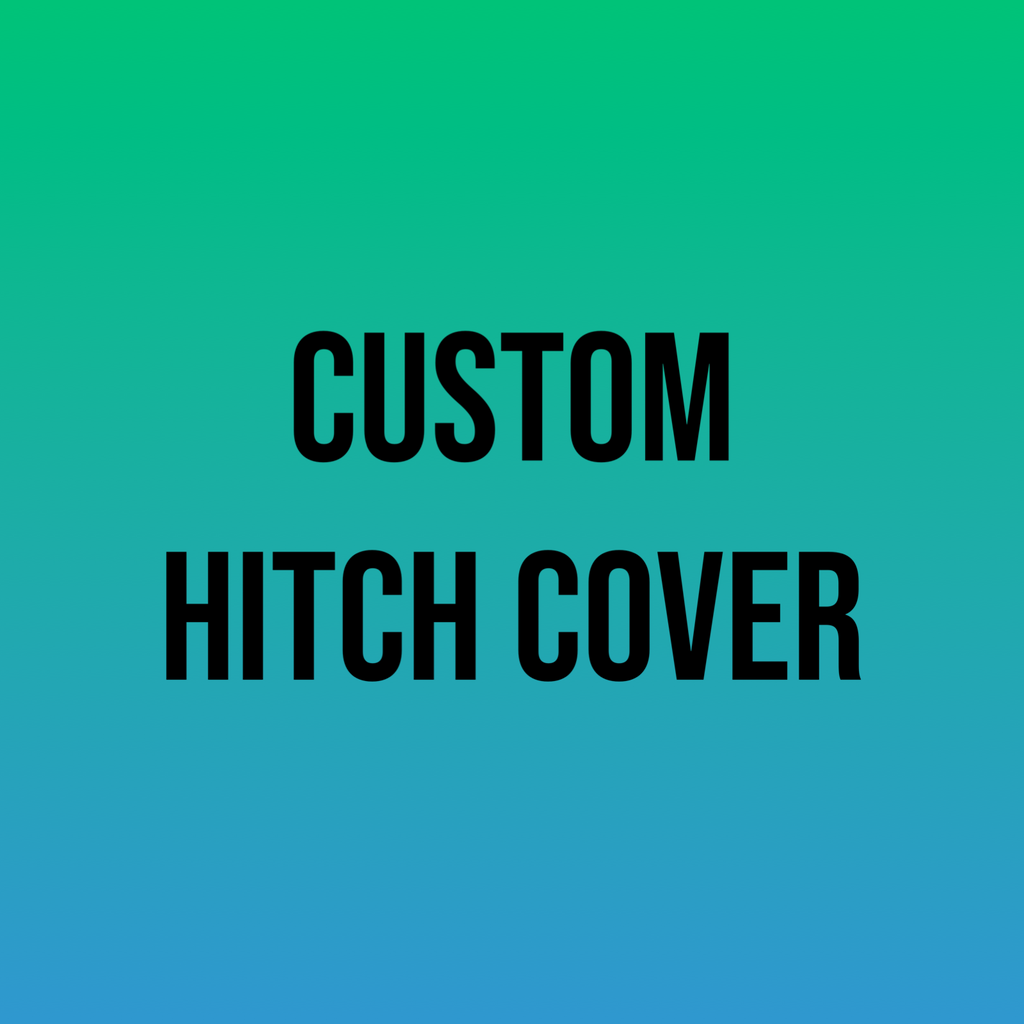 Custom Hitch Cover – Personalized 2” Receiver Cover – Custom Logo or Text – Powder Coated Steel – Made to Order