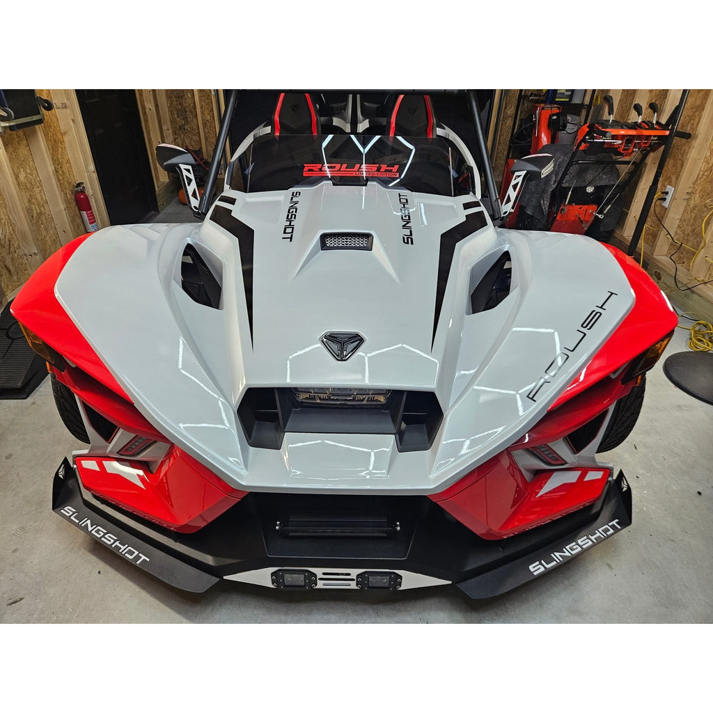 Front Splitter for Polaris Slingshot (2015–2024) | Dual Layer Splitter | Aftermarket Slingshot Front Lip | Powder Coated Steel