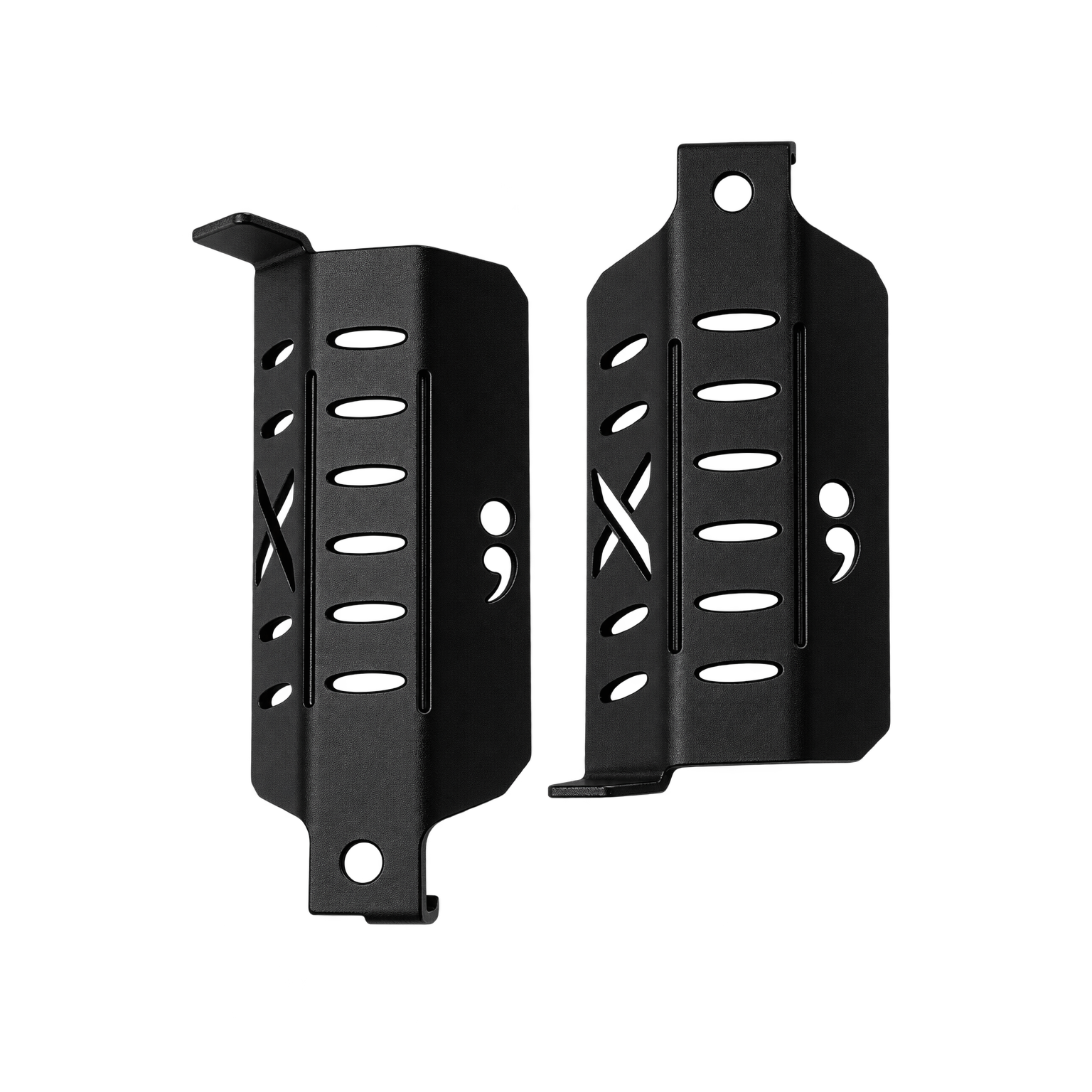 Semicolon Awareness Design Jeep Foot Pegs | Personalized Jeep Wrangler Foot Pegs | Aftermarket Jeep Accessories | Powder Coated Steel | Fits Most Jeeps