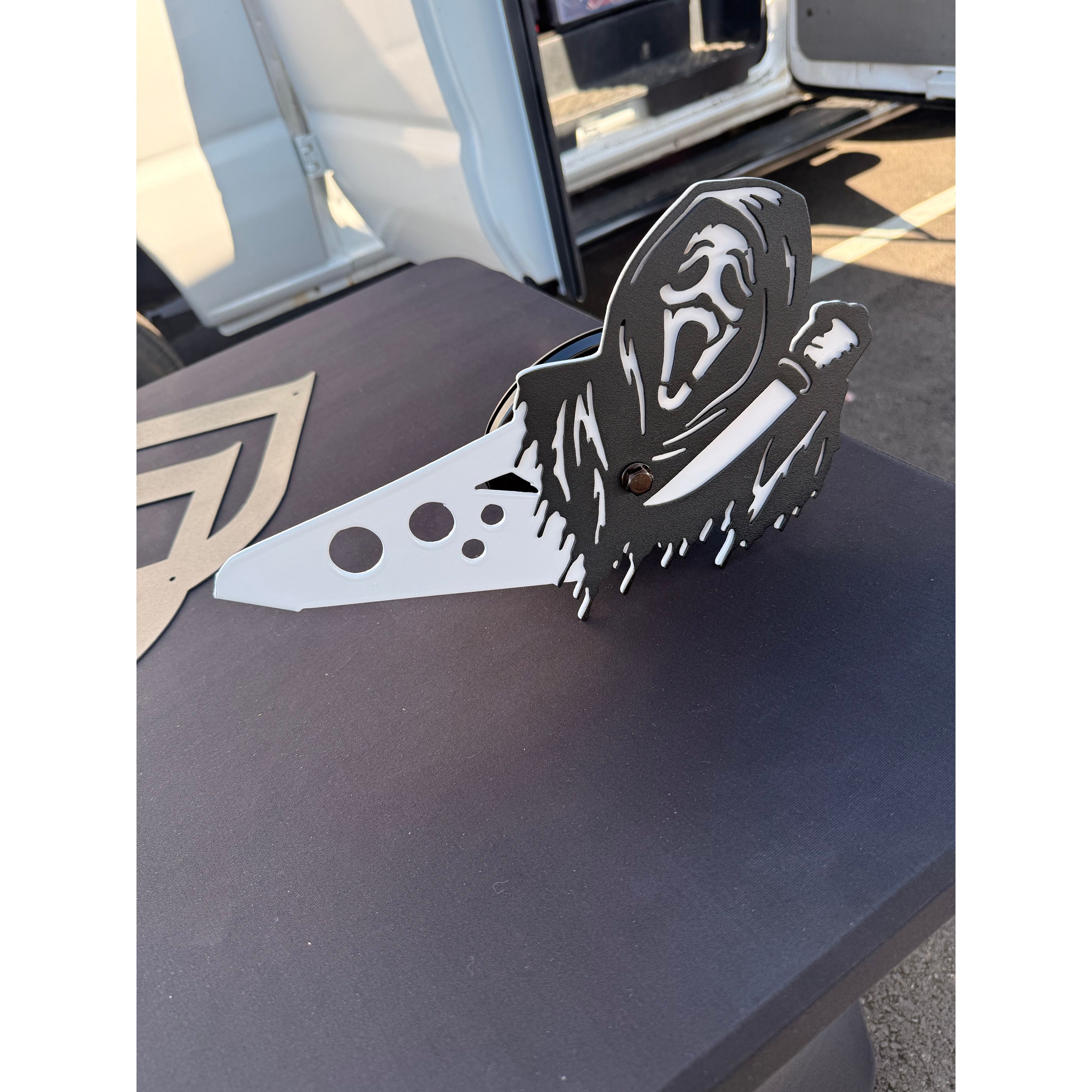 Ghost face side mirrors for Wrangler & Gladiator Aftermarket Jeep Accessories | Powder Coated Steel | Fits Most Jeeps