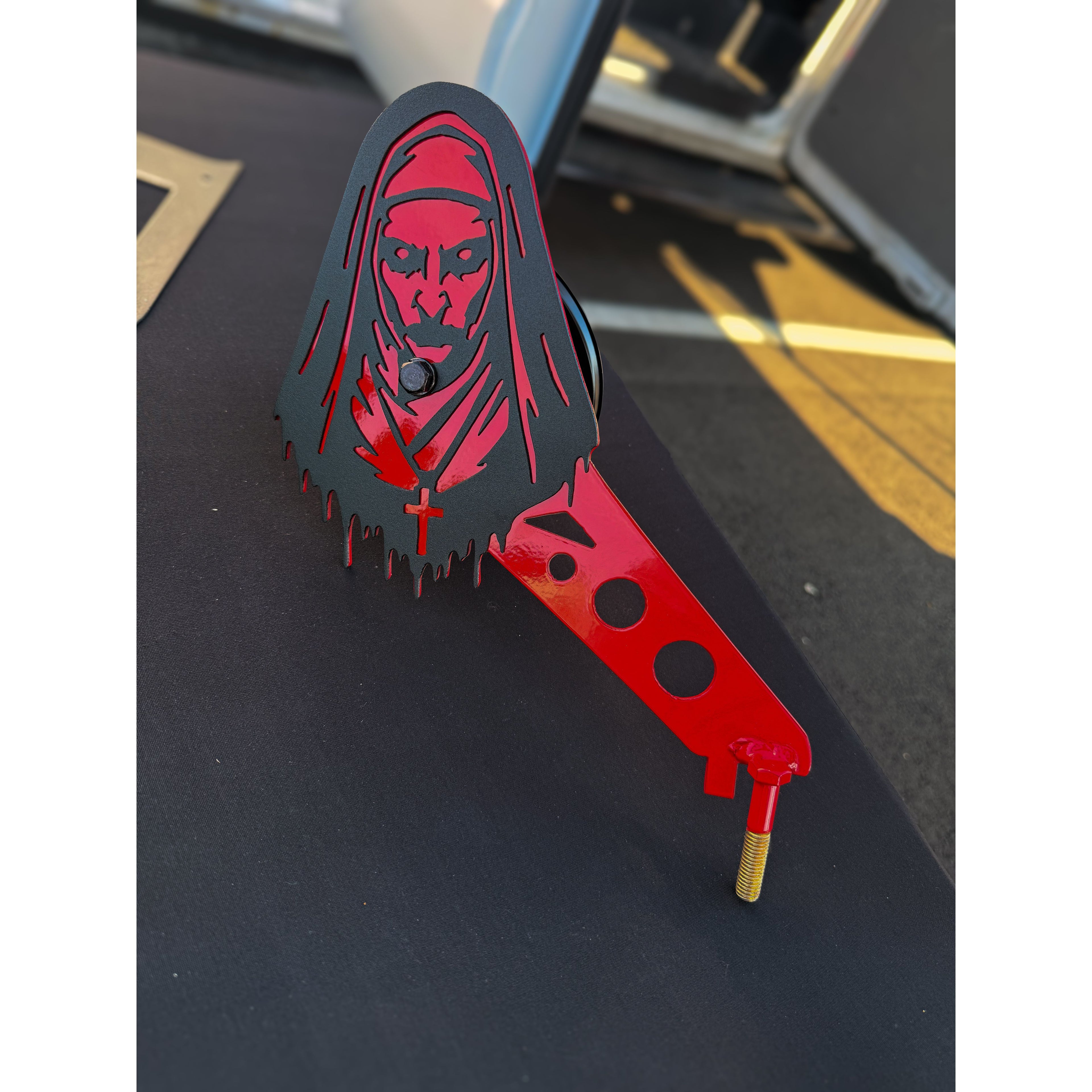 Ghost face side mirrors for Wrangler & Gladiator Aftermarket Jeep Accessories | Powder Coated Steel | Fits Most Jeeps