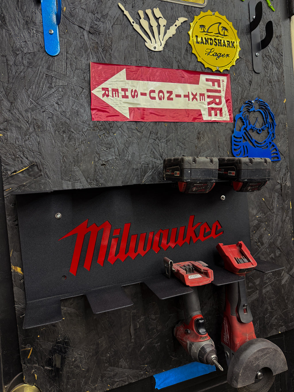 Heavy-Duty Steel Tool Wall Mount – Customizable Cordless Tool Holder