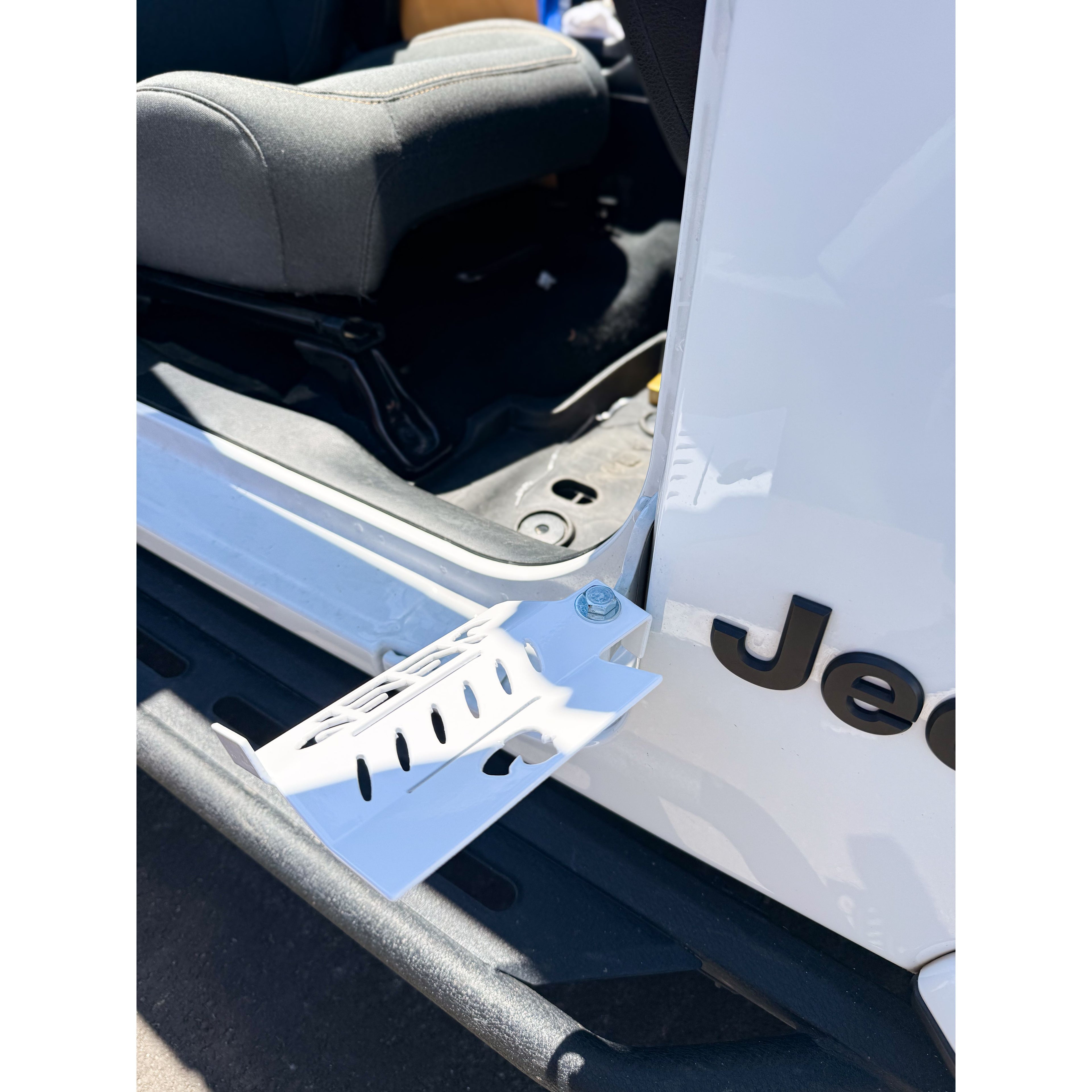 NEW Custom Design Jeep Foot Pegs | Personalized Jeep Wrangler Foot Pegs | Aftermarket Jeep Accessories | Powder Coated Steel | Fits Most Jeeps