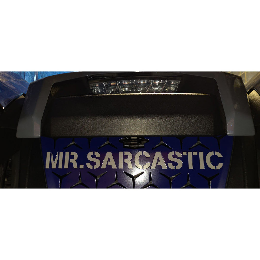 CUSTOM TEXT Front Grille for Polaris Slingshot (2015–2024) | Aftermarket Grille Insert | Powder Coated Steel | Custom Text Available - Custom (Add text)