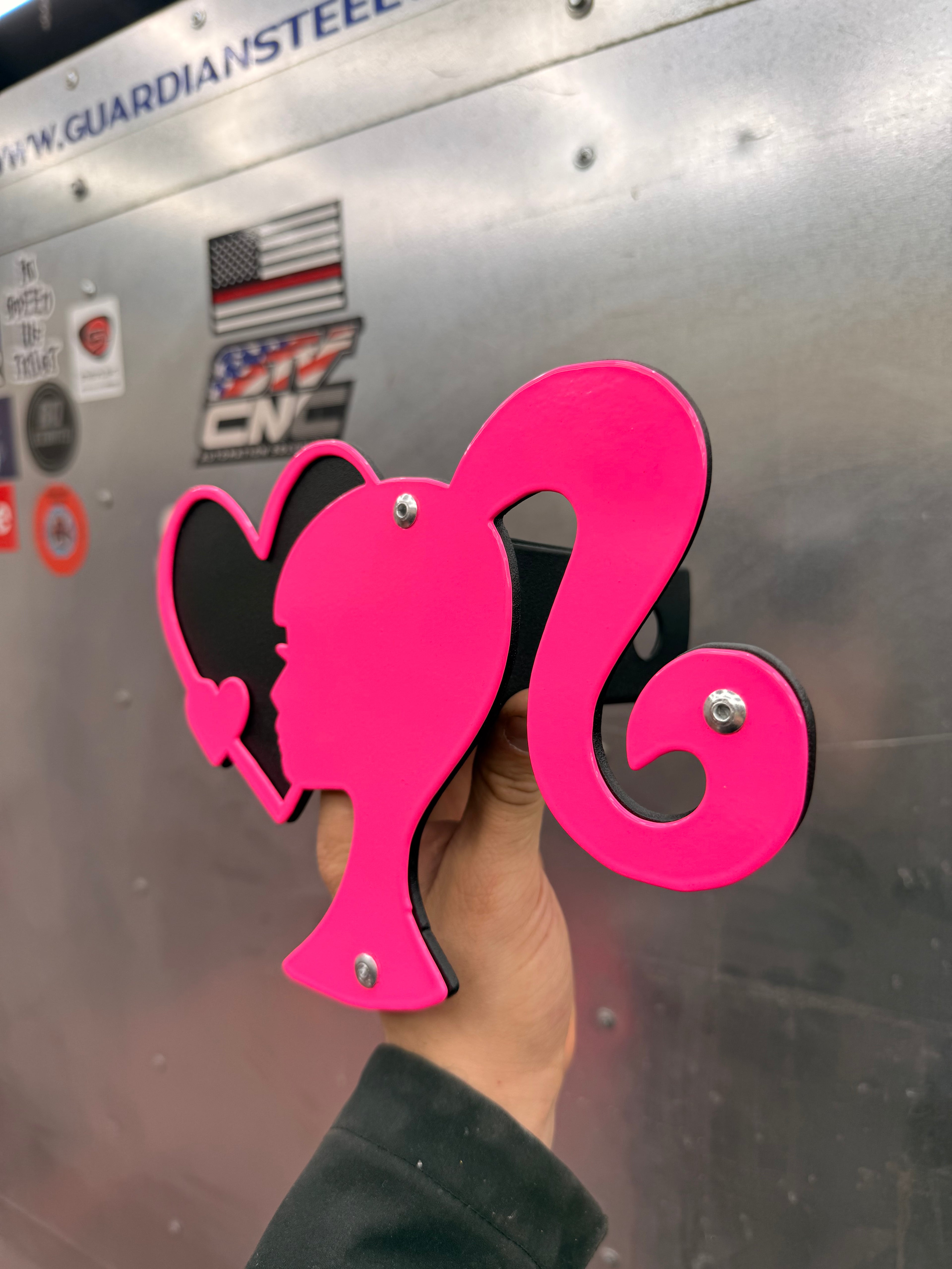 Custom Hitch Cover – Personalized 2” Receiver Cover – Custom Logo or Text – Powder Coated Steel – Made to Order