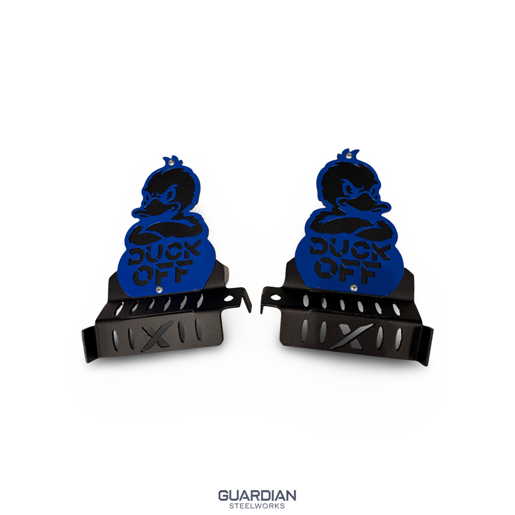DUCK OFF Design Jeep Foot Pegs | Personalized Jeep Wrangler Foot Pegs | Aftermarket Jeep Accessories | Powder Coated Steel | Fits Most Jeeps