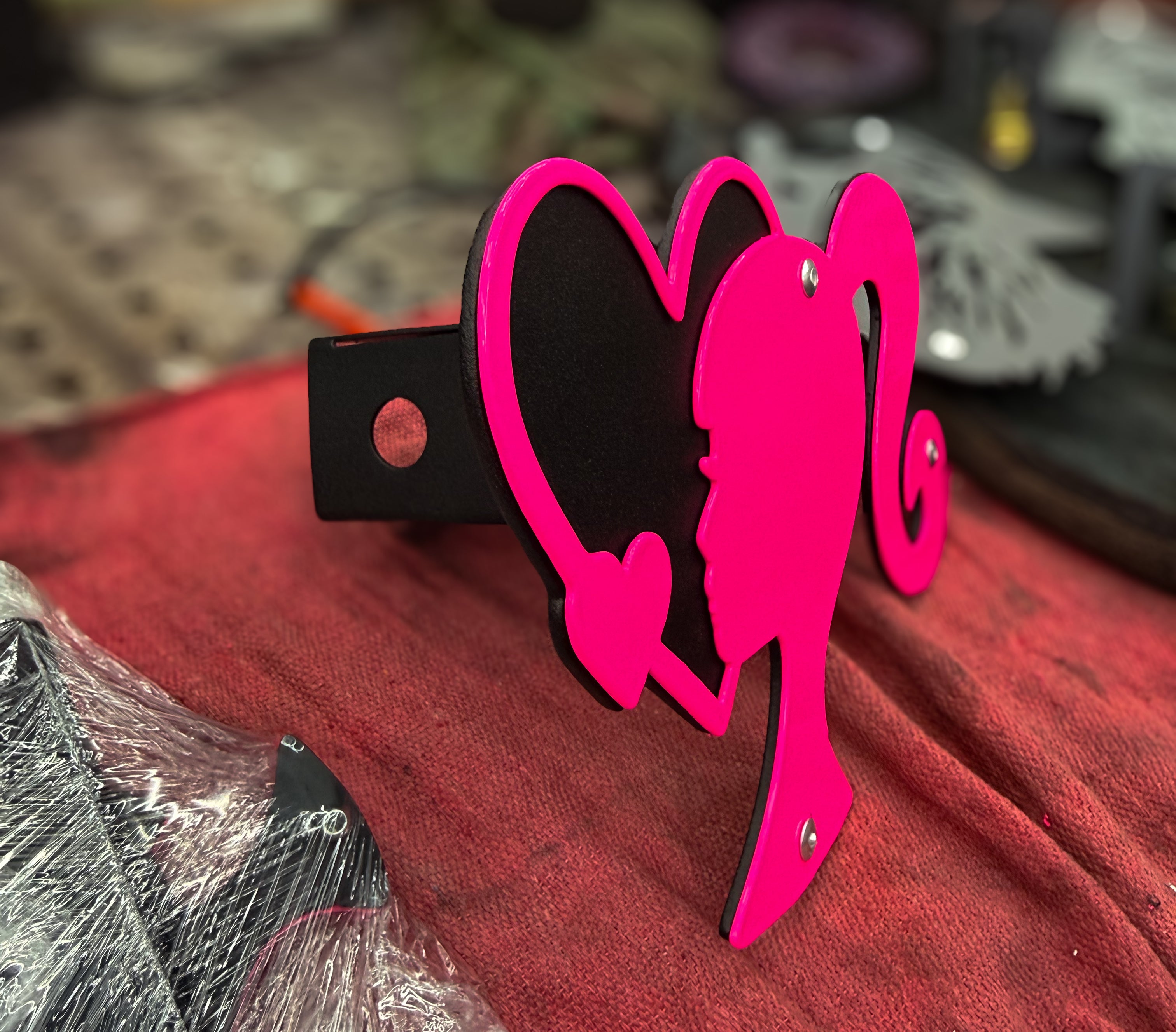 Custom Hitch Cover – Personalized 2” Receiver Cover – Custom Logo or Text – Powder Coated Steel – Made to Order