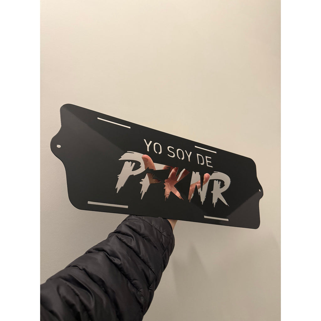 Custom Front Grille for Polaris Slingshot (2015–2024) | Aftermarket Grille Insert | Powder Coated Steel | Custom Text Available Yo Soy De PFKNR