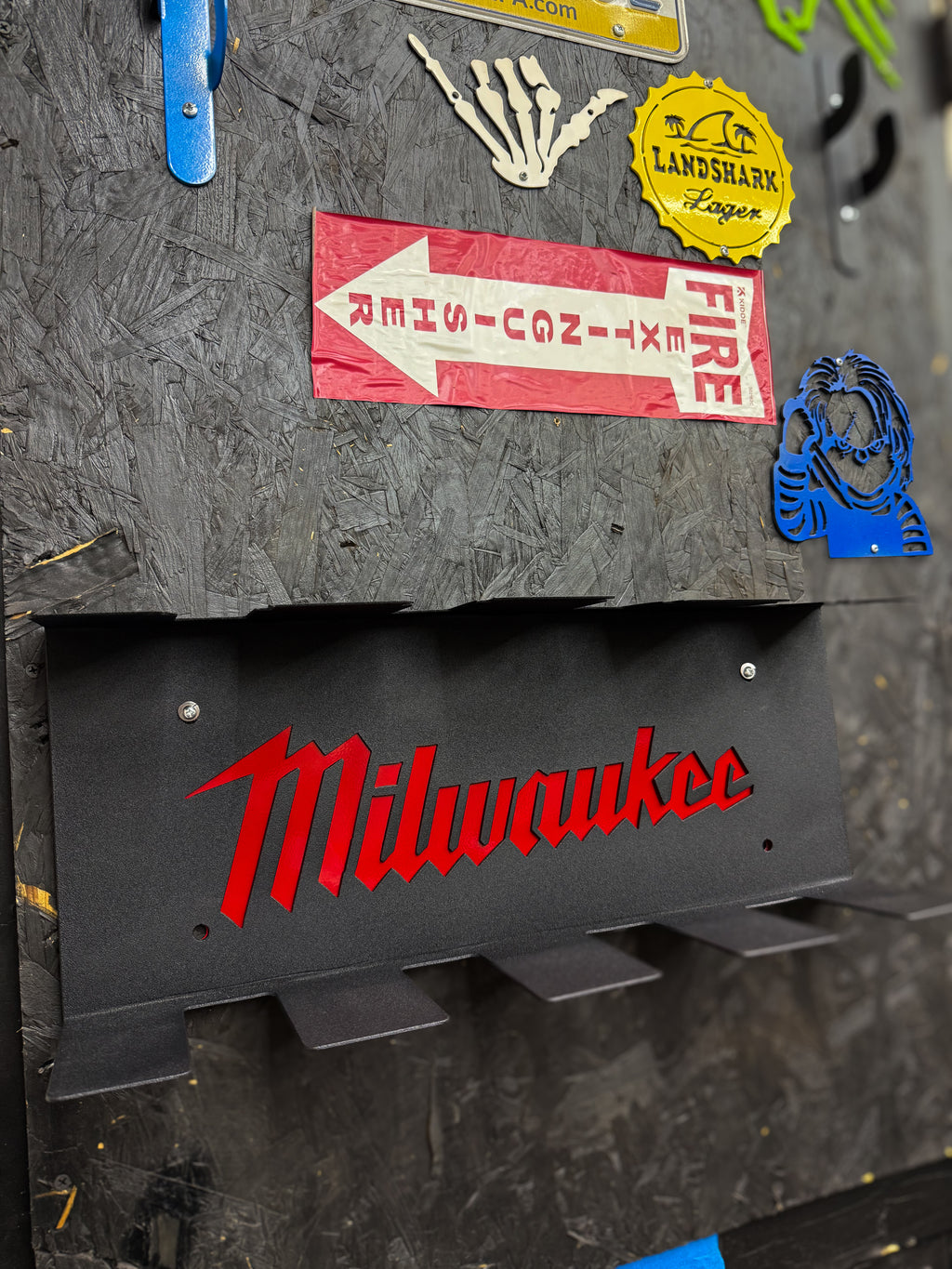 Heavy-Duty Steel Tool Wall Mount – Customizable Cordless Tool Holder