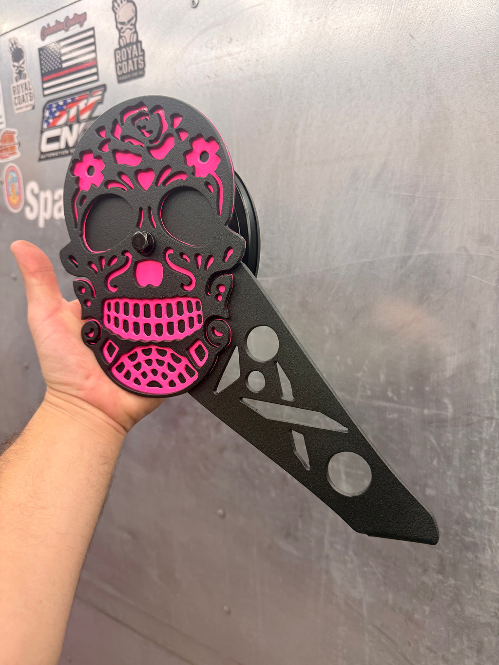 Skull Jeep Mirrors 3 layer Design
