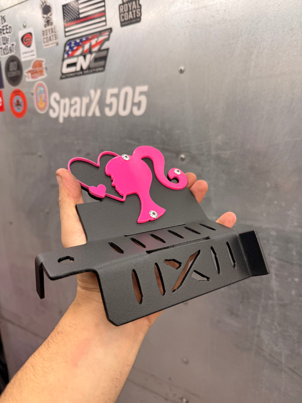 Barbie Design Jeep Foot Pegs | Personalized Jeep Wrangler Foot Pegs | Aftermarket Jeep Accessories | Powder Coated Steel | Fits Most Jeeps