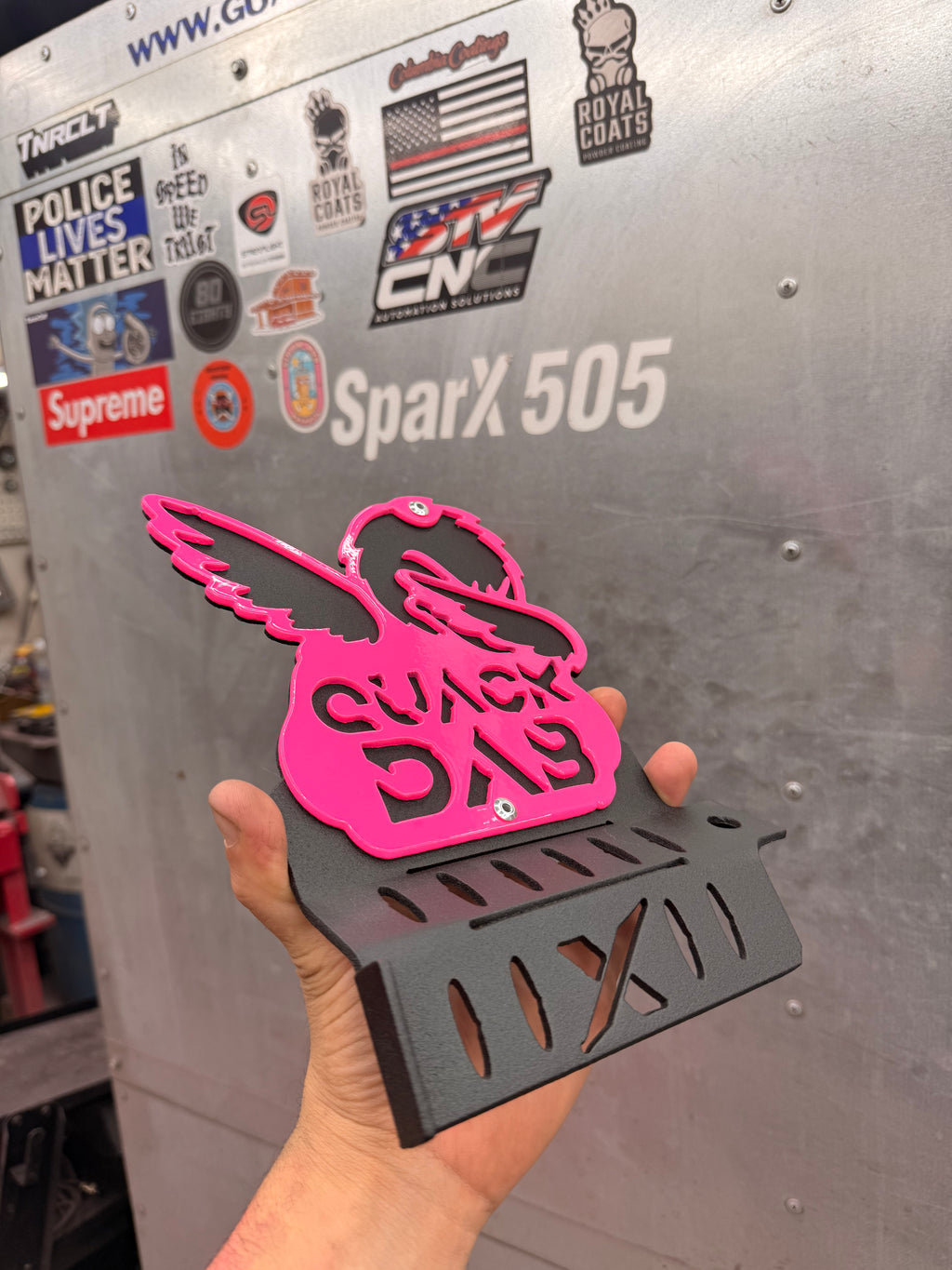 QUACK DAB Design Jeep Foot Pegs | Personalized Jeep Wrangler Foot Pegs | Aftermarket Jeep Accessories | Powder Coated Steel | Fits Most Jeeps
