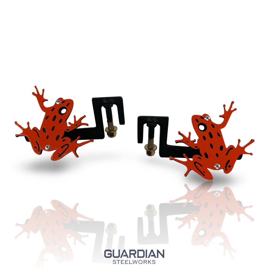 Frog Design Jeep Foot Pegs | Jeep Wrangler Foot Pegs | Aftermarket Jeep Accessories | Powder Coated Steel | Fits Most Jeeps