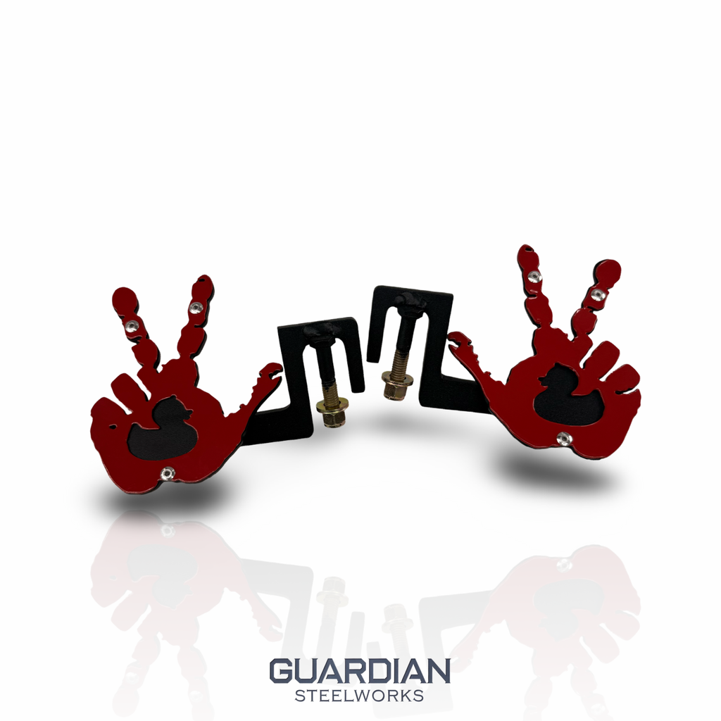 Duck Hand Design Jeep Foot Pegs | Jeep Wrangler Foot Pegs | Aftermarket Jeep Accessories | Powder Coated Steel | Fits Most Jeeps