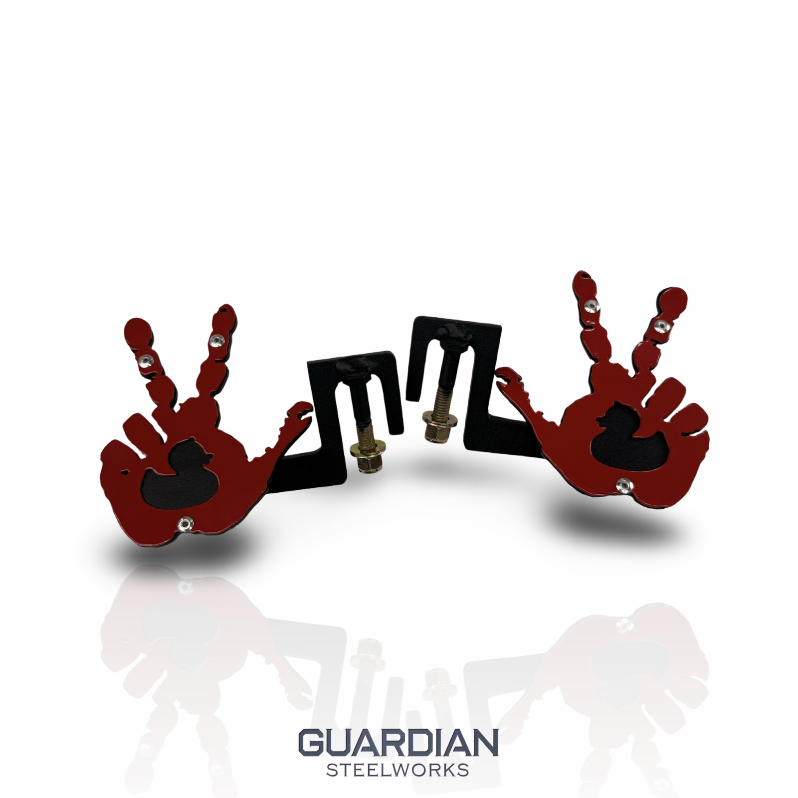 Duck Hand Design Jeep Foot Pegs | Jeep Wrangler Foot Pegs | Aftermarket Jeep Accessories | Powder Coated Steel | Fits Most Jeeps
