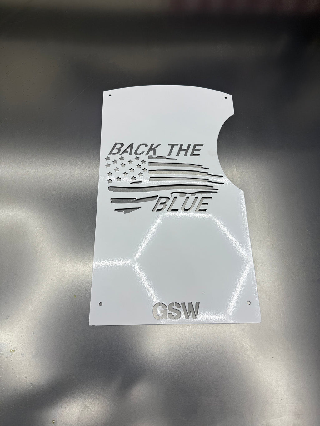 Polaris Slingshot Rear Panel- Back the Blue