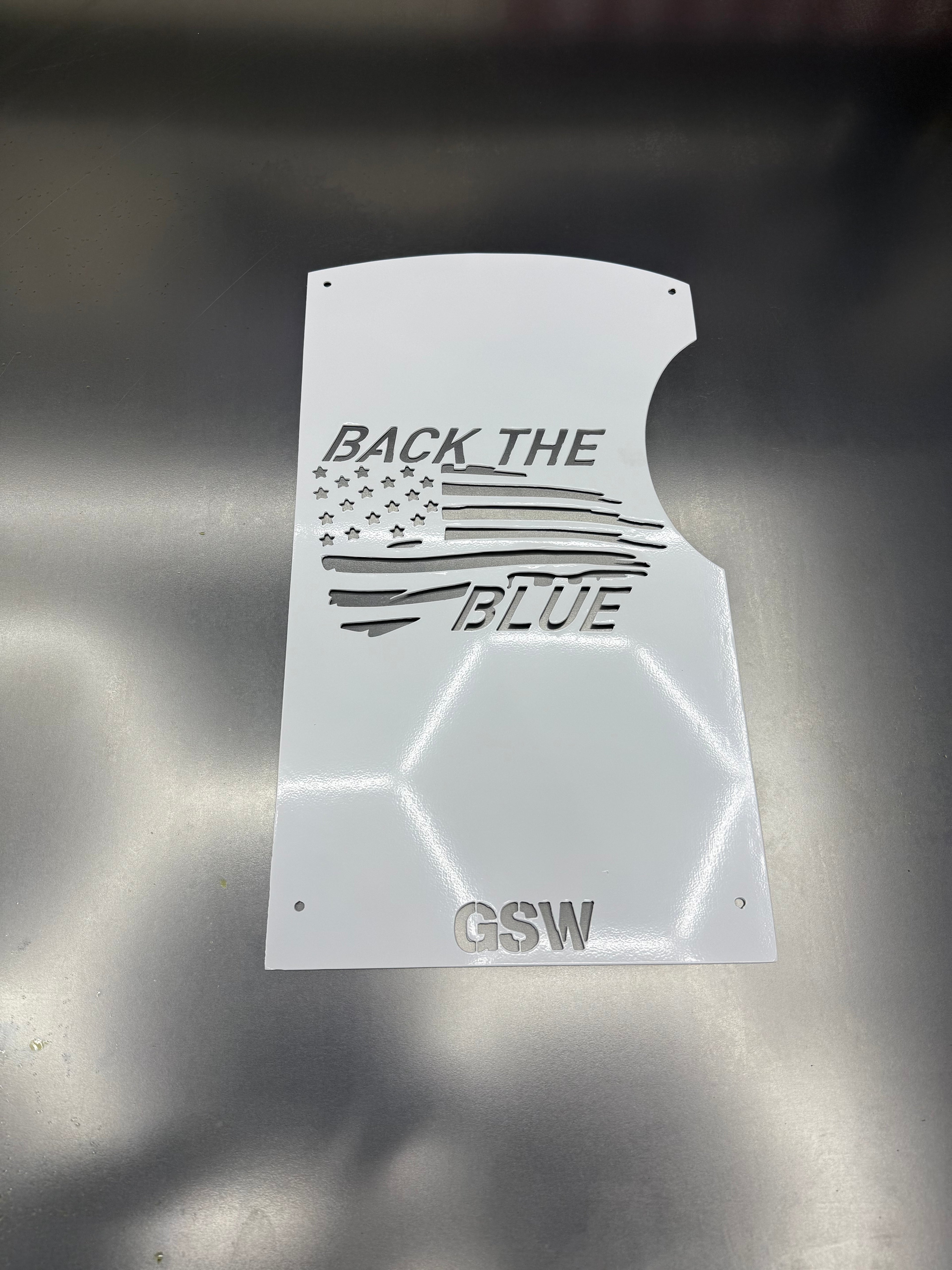 Polaris Slingshot Rear Panel- Back the Blue