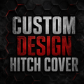 Custom Hitch Cover – Personalized 2” Receiver Cover – Custom Logo or Text – Powder Coated Steel – Made to Order