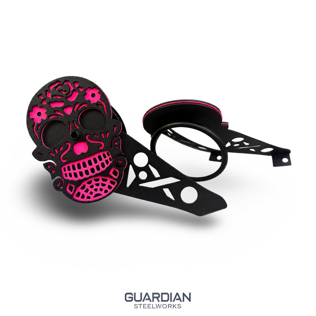 Skull Jeep Mirrors 3 layer Design