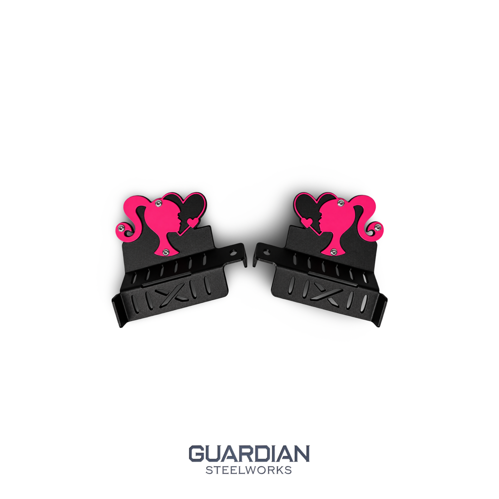 Barbie Design Jeep Foot Pegs | Personalized Jeep Wrangler Foot Pegs | Aftermarket Jeep Accessories | Powder Coated Steel | Fits Most Jeeps