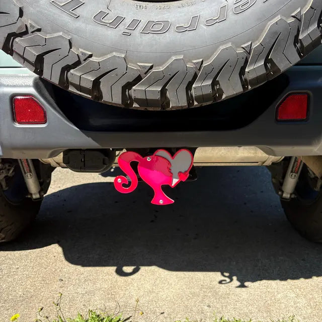 Custom Hitch Cover – Personalized 2” Receiver Cover – Custom Logo or Text – Powder Coated Steel – Made to Order