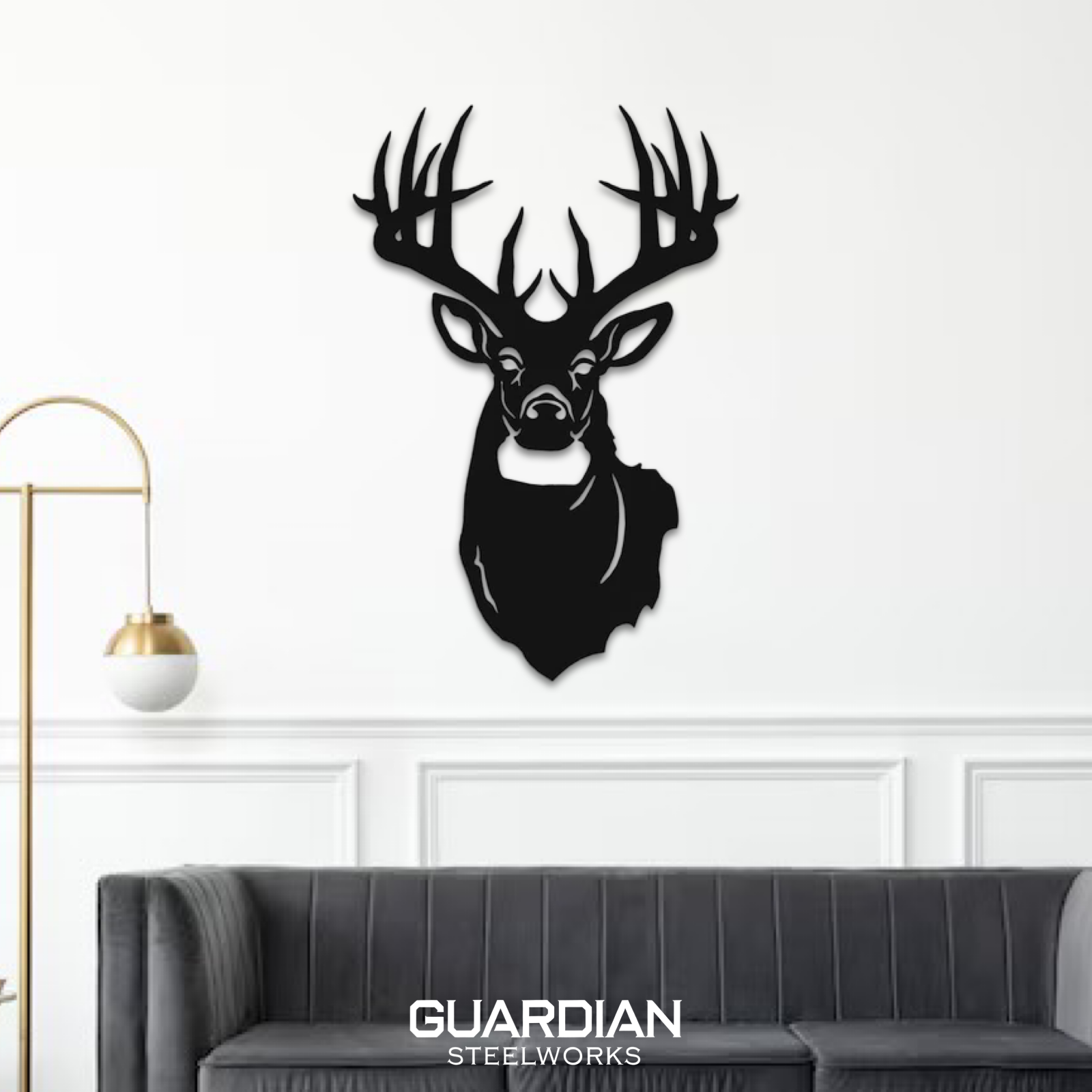 Metal Deer Head Wall Art