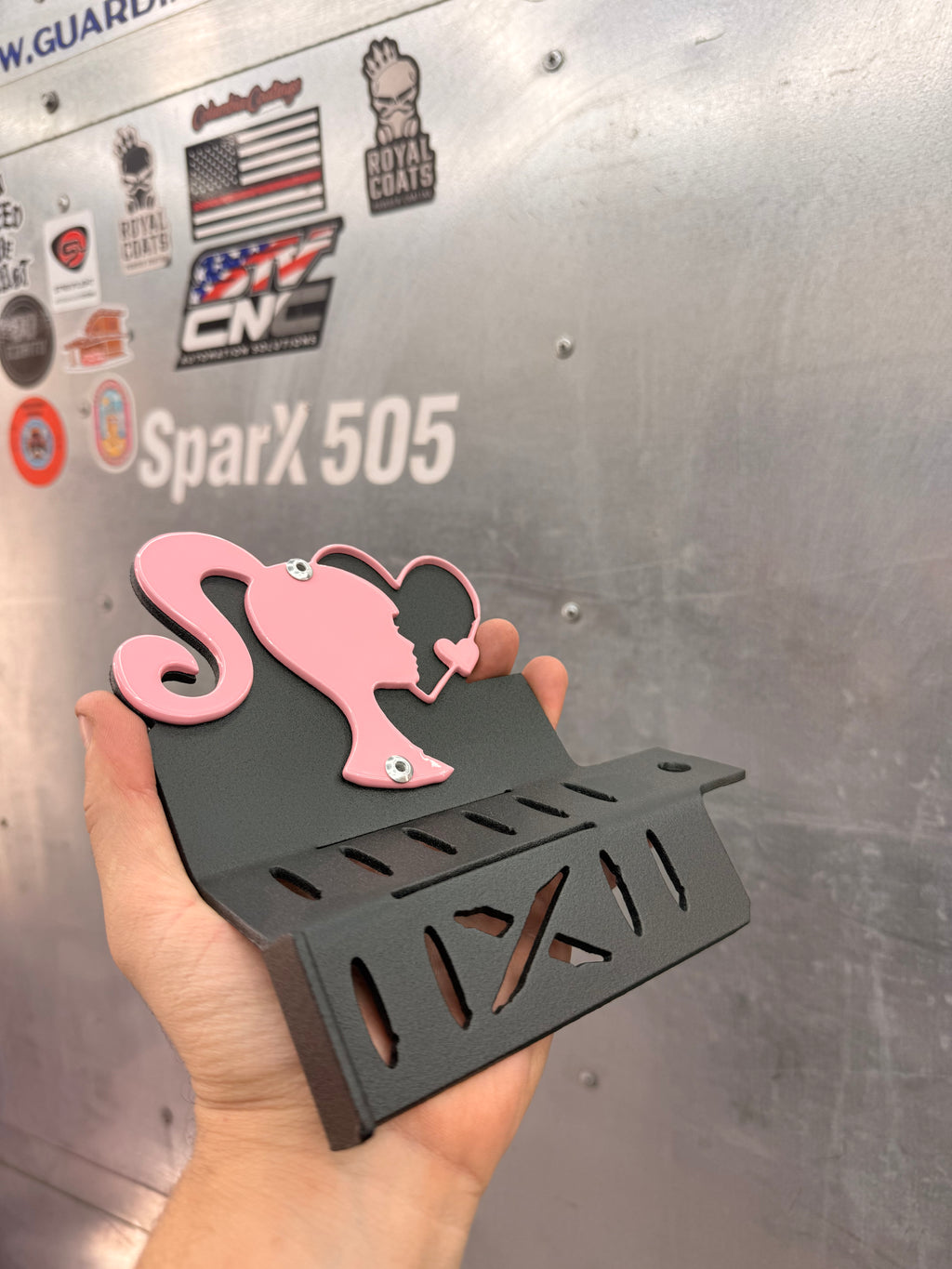 Barbie Design Jeep Foot Pegs | Personalized Jeep Wrangler Foot Pegs | Aftermarket Jeep Accessories | Powder Coated Steel | Fits Most Jeeps