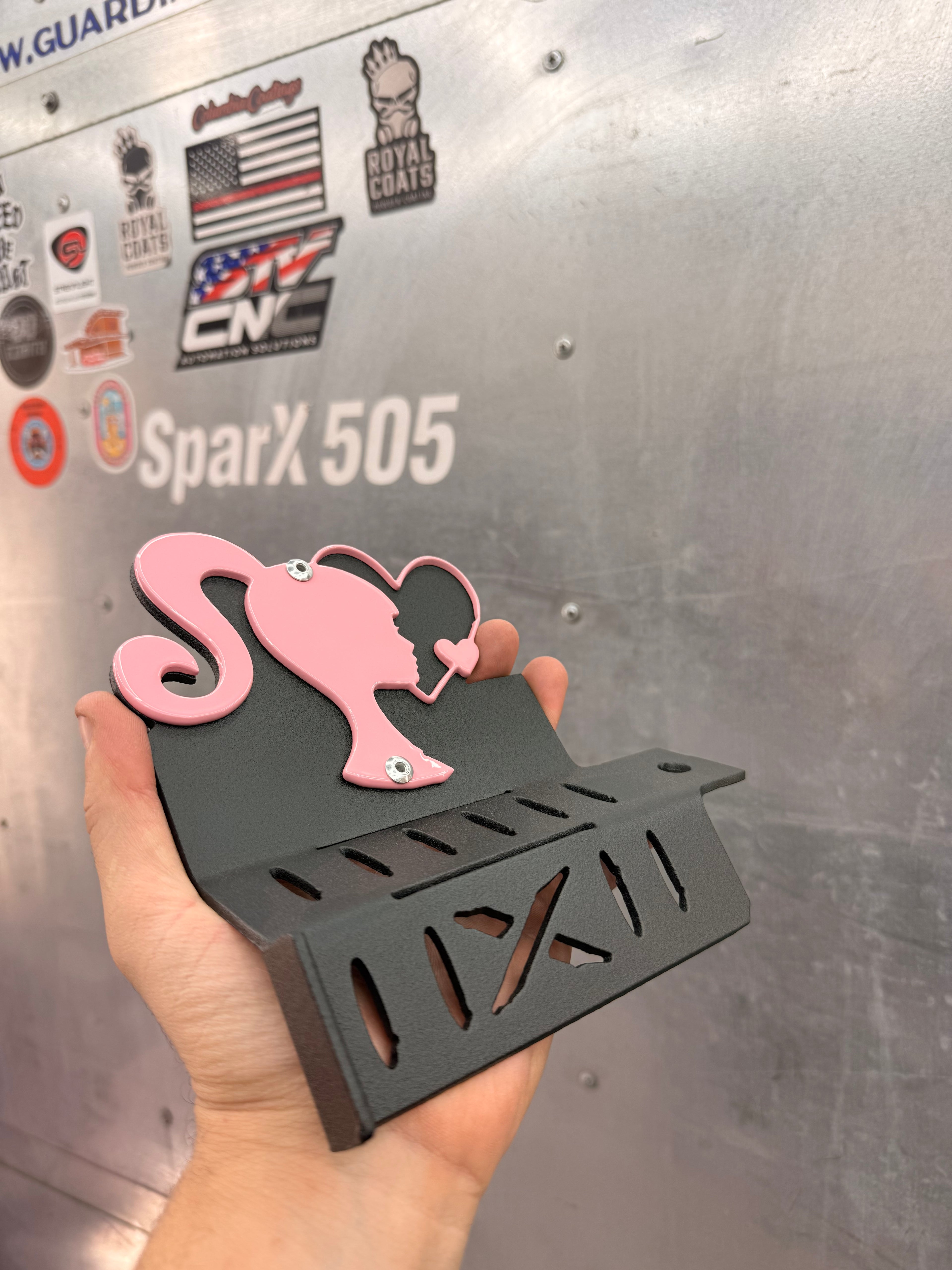 Barbie Design Jeep Foot Pegs | Personalized Jeep Wrangler Foot Pegs | Aftermarket Jeep Accessories | Powder Coated Steel | Fits Most Jeeps