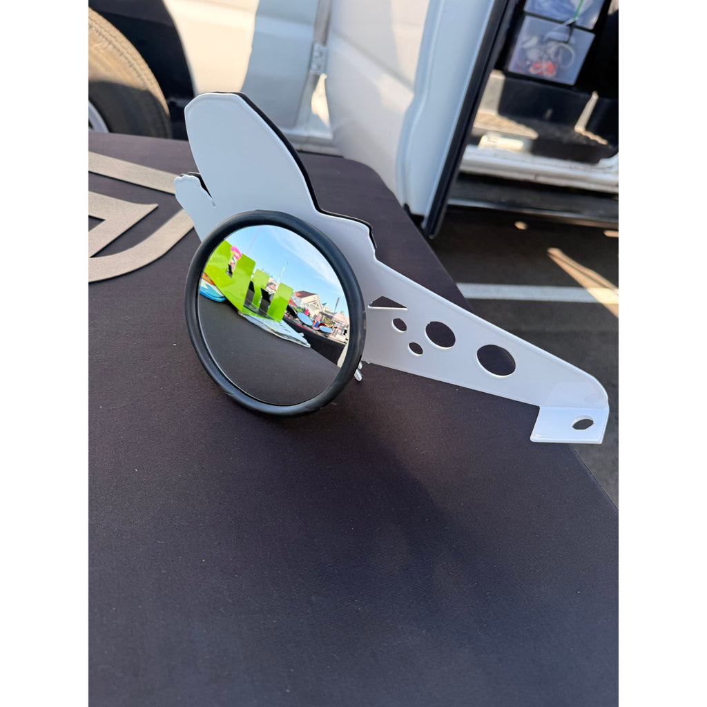 Ghost face side mirrors for Wrangler & Gladiator Aftermarket Jeep Accessories | Powder Coated Steel | Fits Most Jeeps