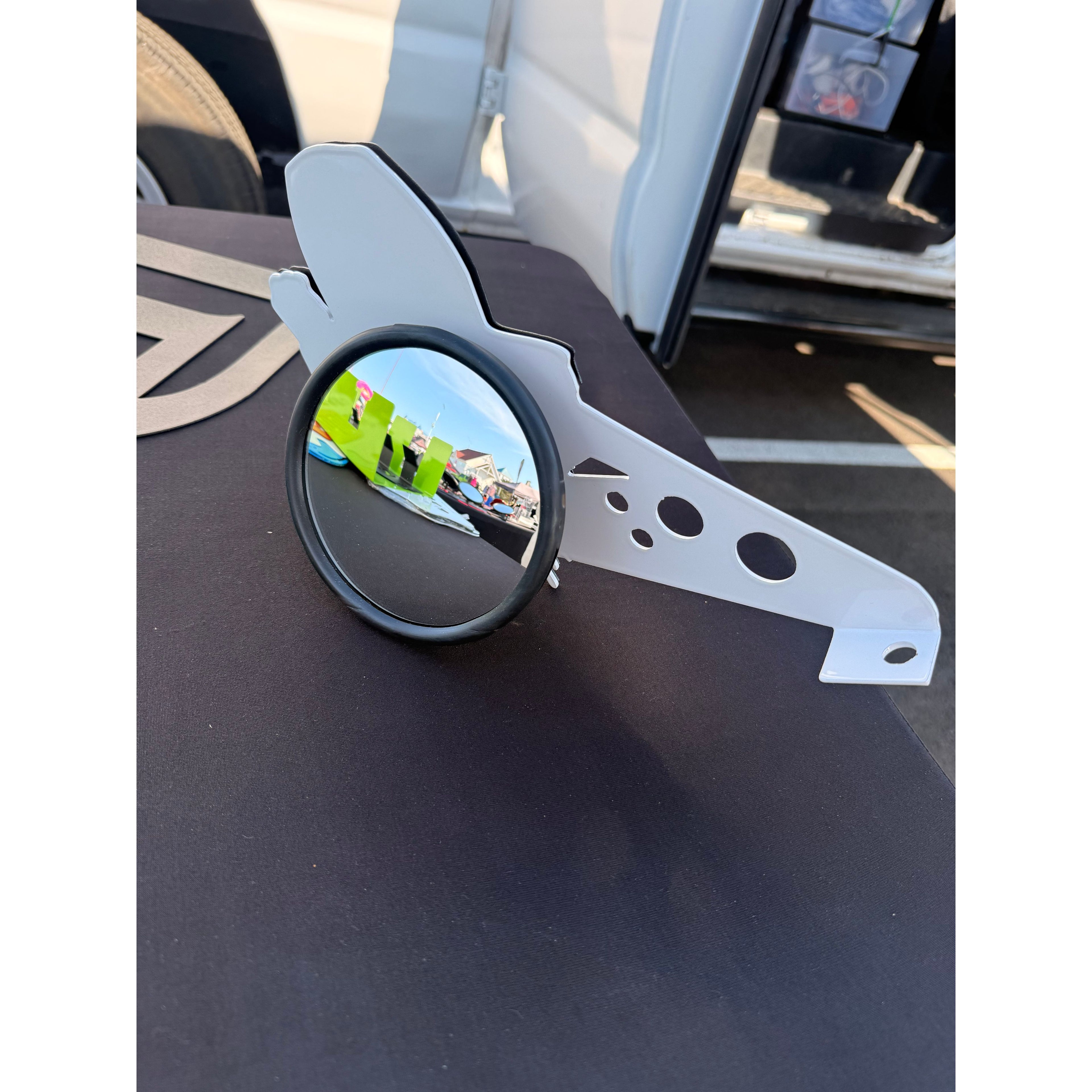 Ghost face side mirrors for Wrangler & Gladiator Aftermarket Jeep Accessories | Powder Coated Steel | Fits Most Jeeps