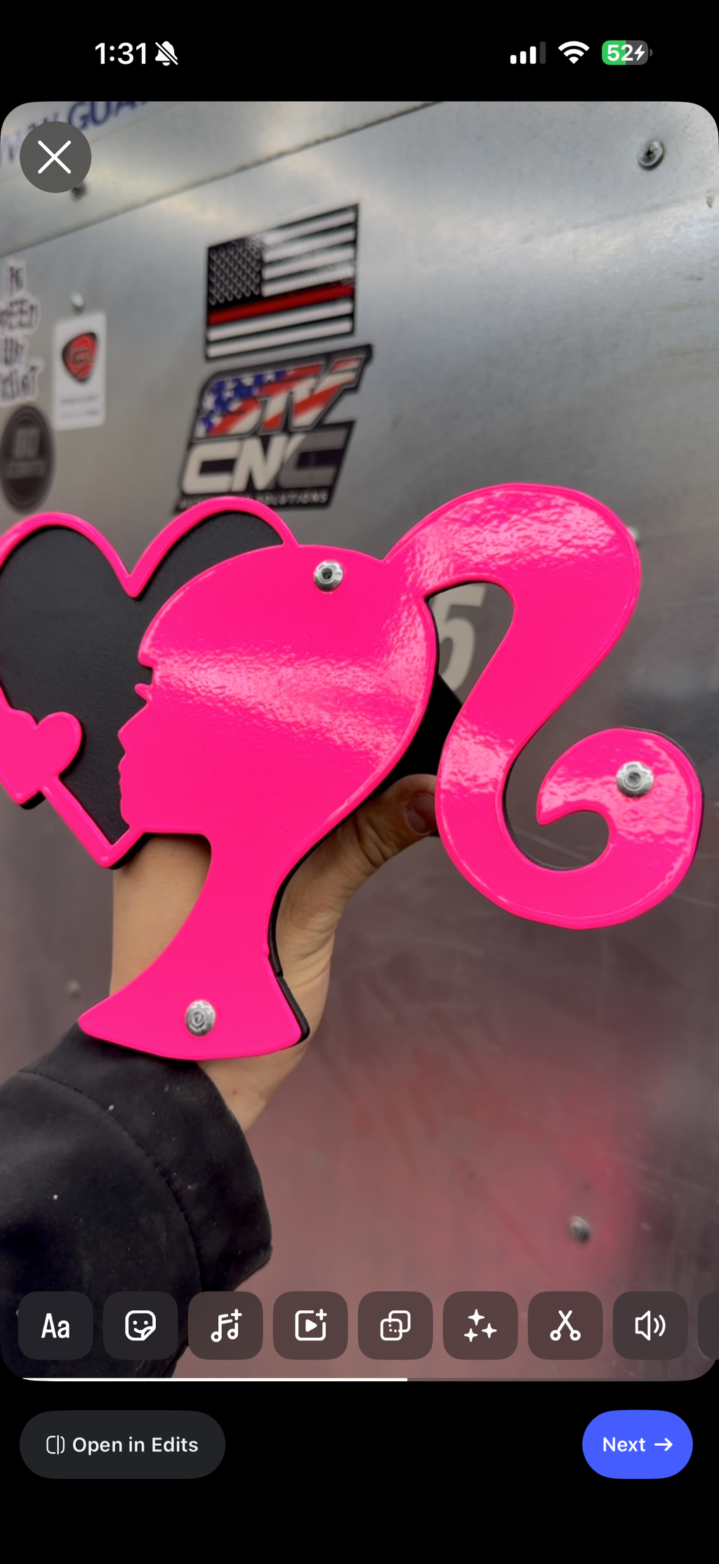 Barbie Custom Hitch Cover – Personalized 2” Receiver Cover – Powder Coated Steel – Made to Order