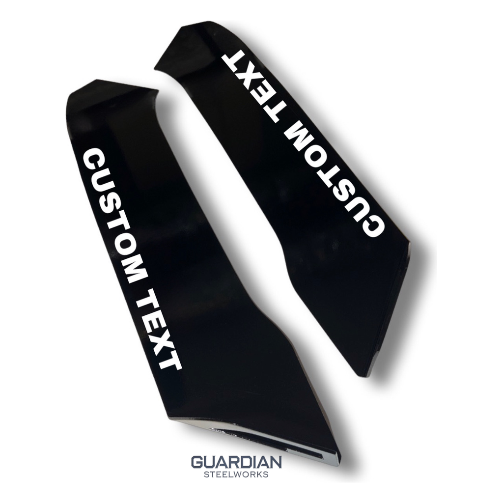 SS Front End Bumper Splitters- Custom Text