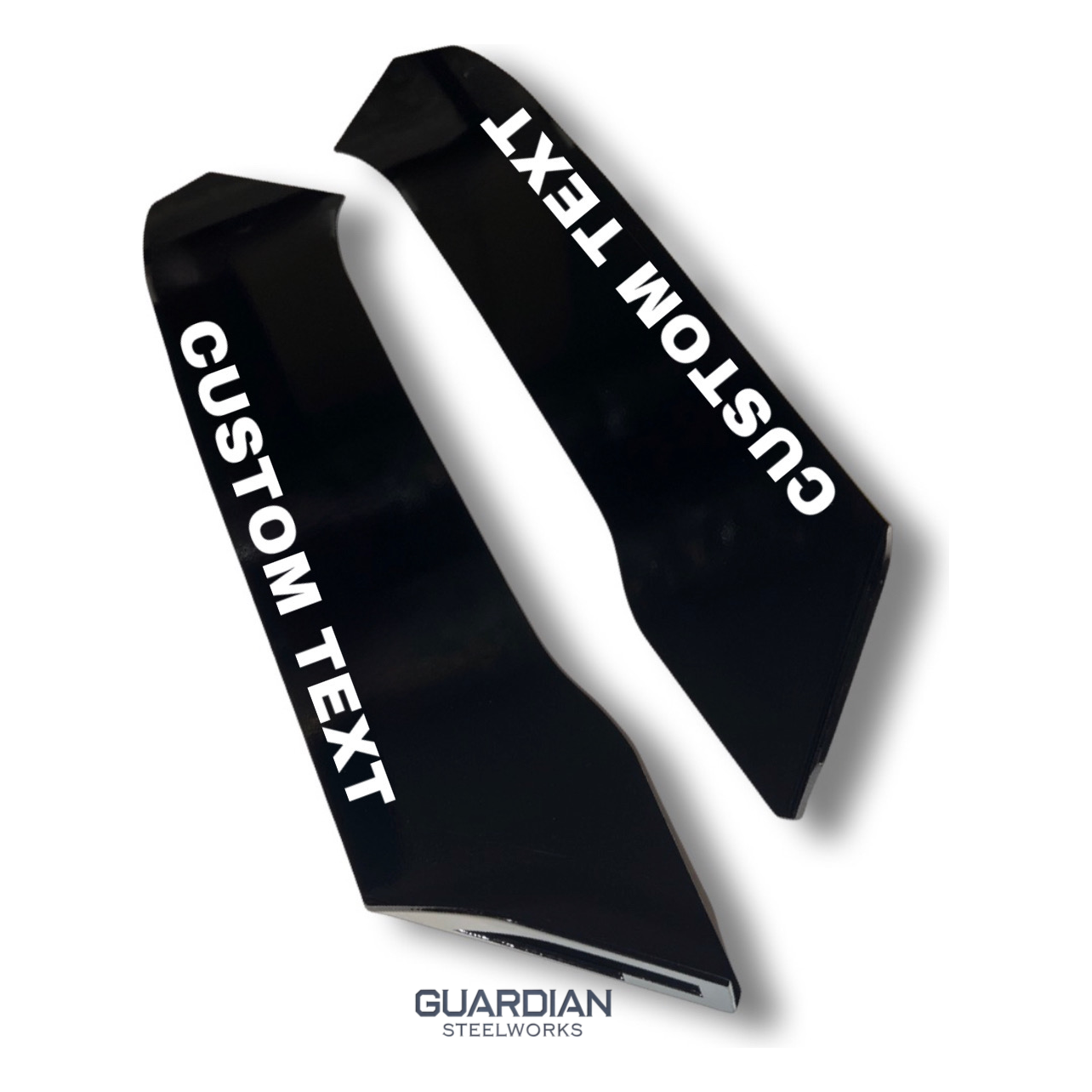 SS Front End Bumper Splitters- Custom Text