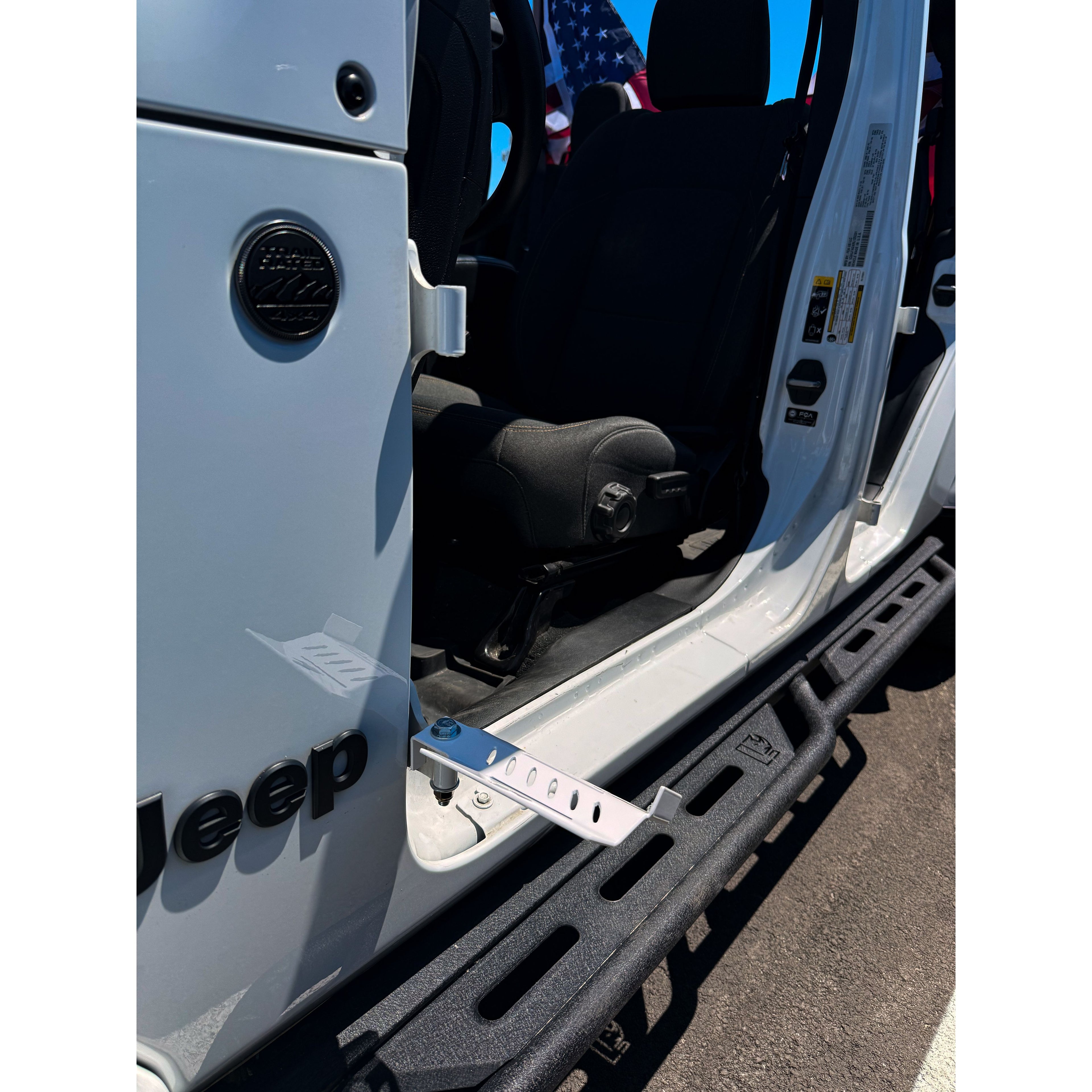 NEW Custom Design Jeep Foot Pegs | Personalized Jeep Wrangler Foot Pegs | Aftermarket Jeep Accessories | Powder Coated Steel | Fits Most Jeeps