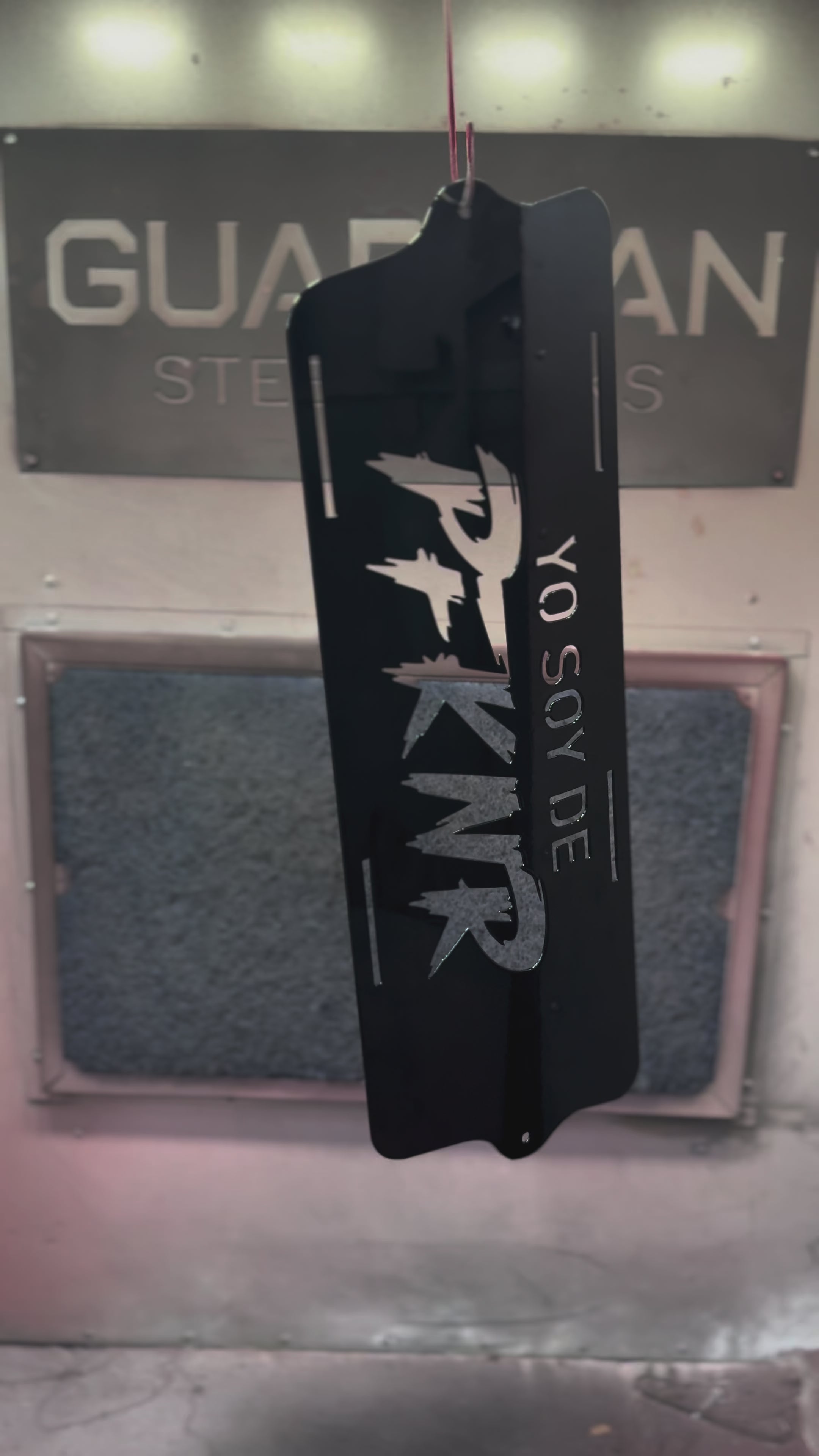 Custom Front Grille for Polaris Slingshot (2015–2024) | Aftermarket Grille Insert | Powder Coated Steel | Custom Text Available Yo Soy De PFKNR